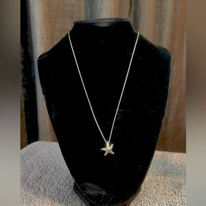 Tiffany&Co. Elsa Peretti Sterling Silver Starfish Necklace - DISCONTINUED BY MFR